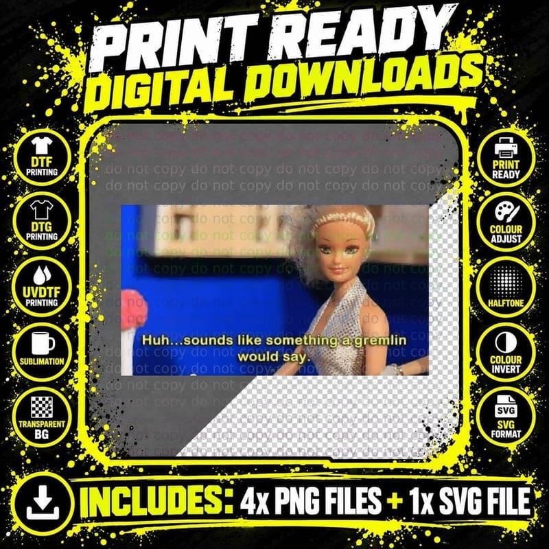 Barbie with an Attitude T-Shirt Png SVG Digital Bundle