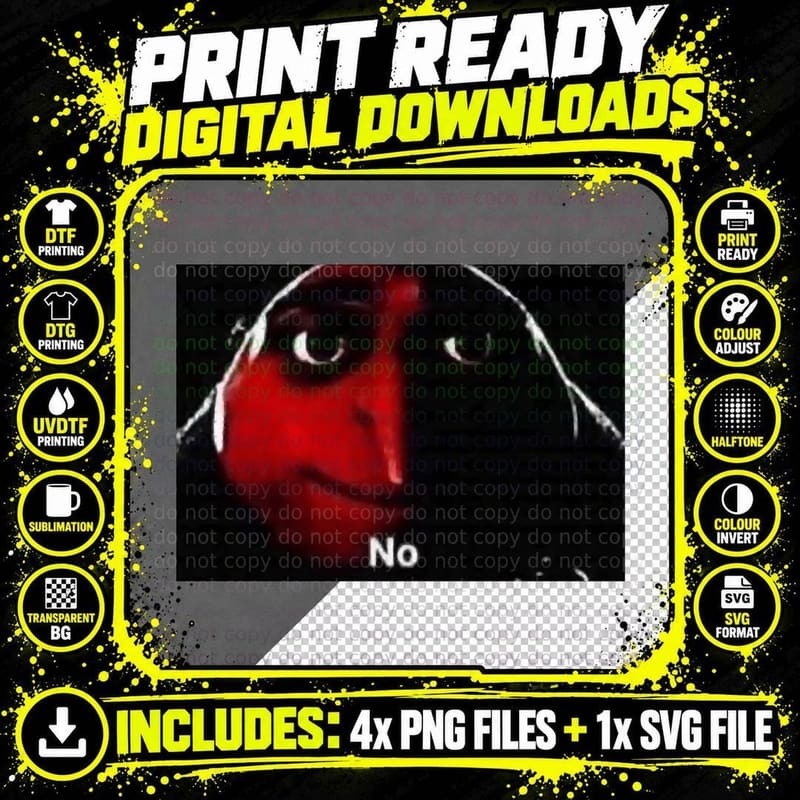 Cursed Image Gru T-Shirt Png SVG Digital Bundle