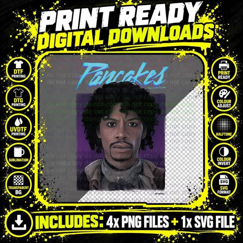 Dave Chappelle - Prince T-Shirt Png SVG Digital Bundle
