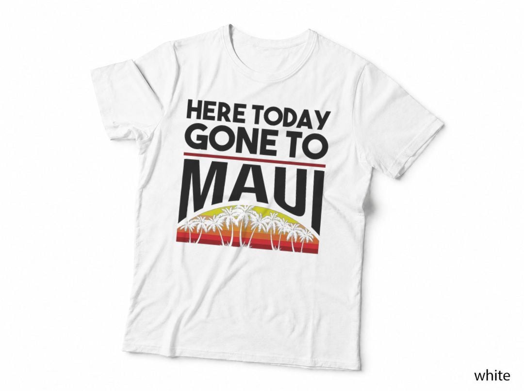 Funny Here Today Gone to Maui Gift for Men Women Cool Hawaii T-Shirt