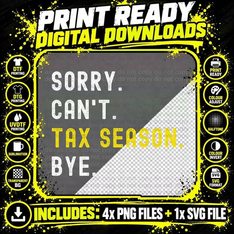 Funny Quote Sorry Joke Accountant CPA Auditor Financial Png SVG Digital Bundle