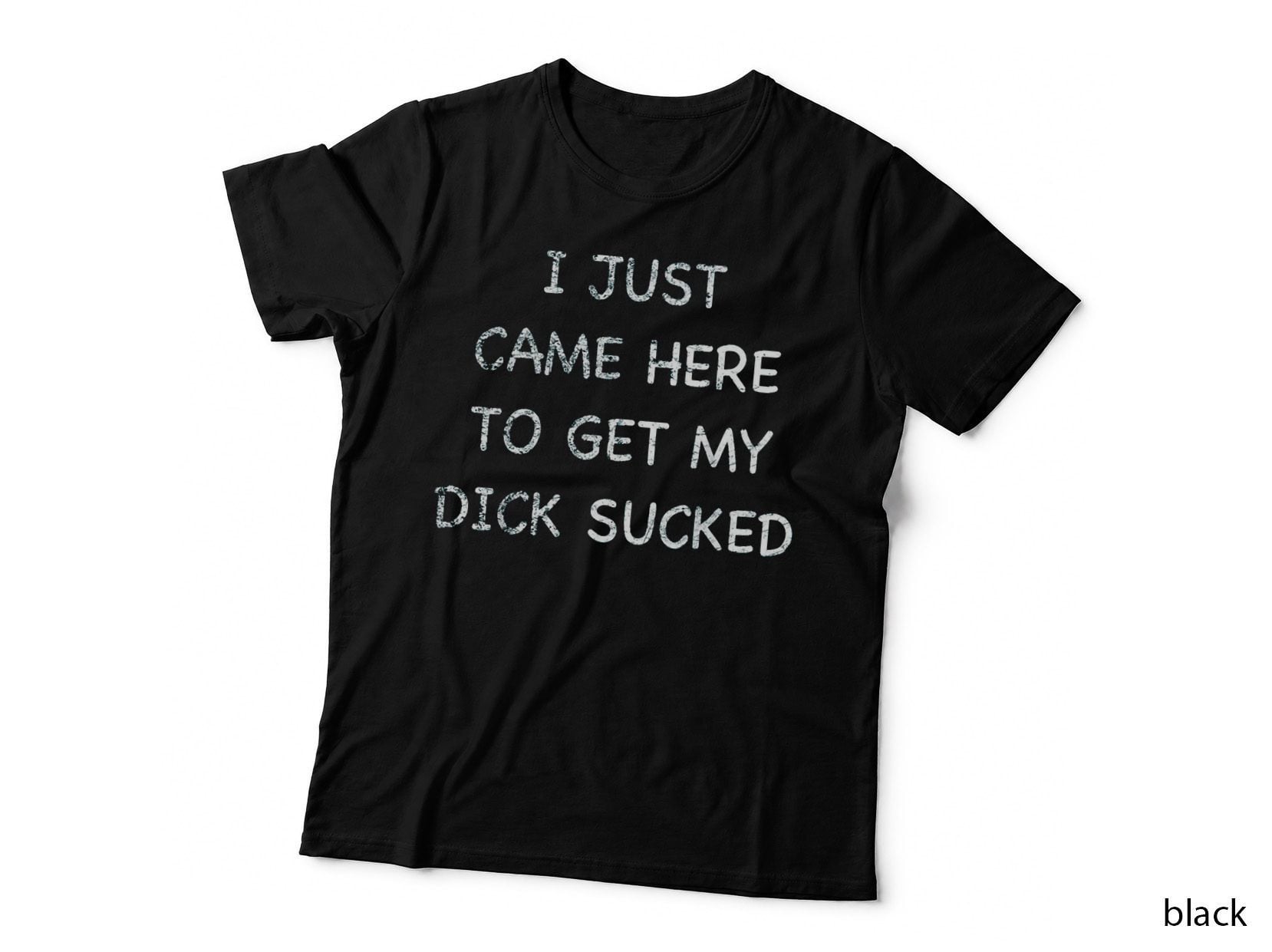 I Just Came Here to Get My Dick Sucked - Offensive Adult Humor T-Shirt