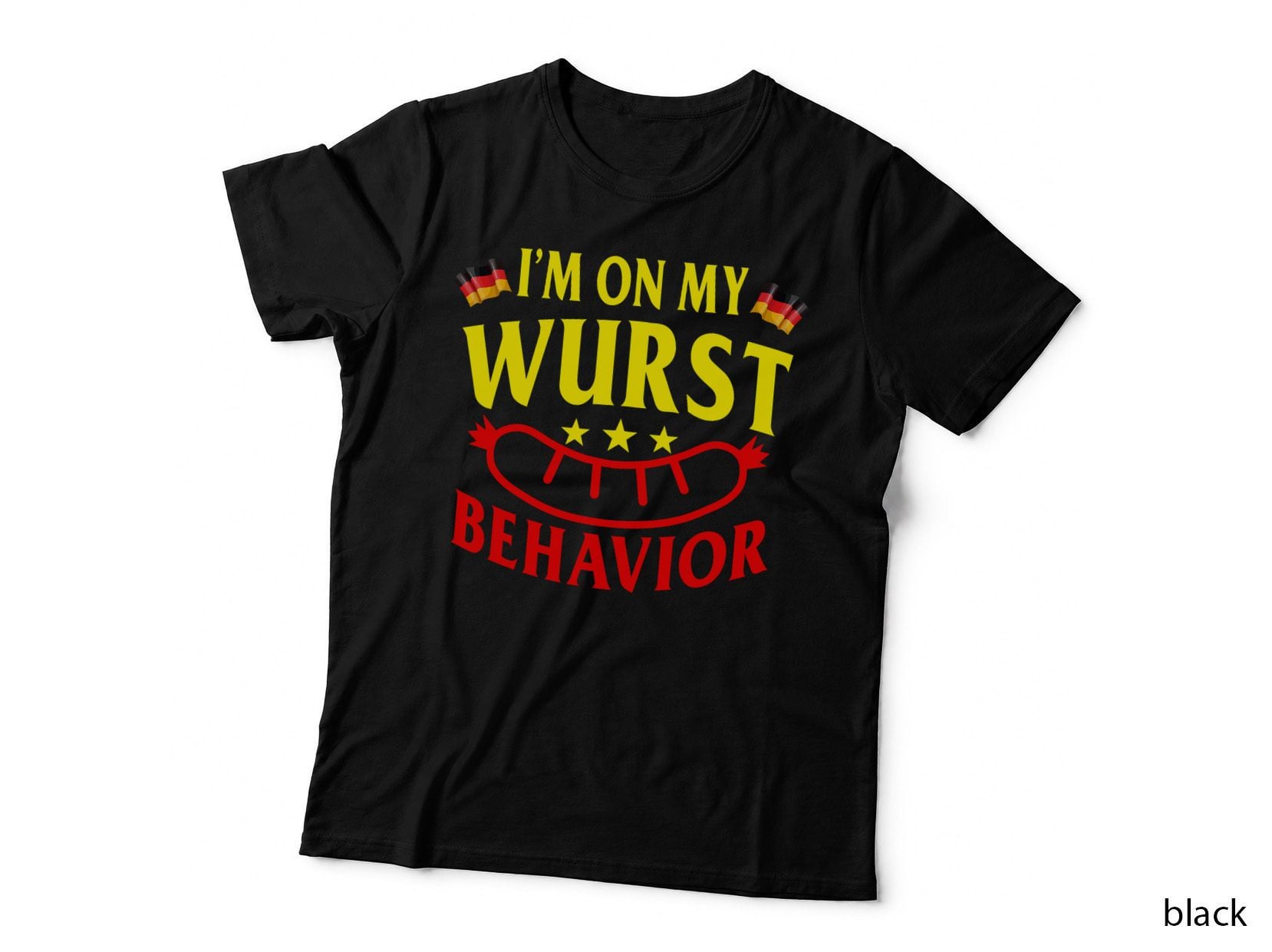 I'm on My Wurst Behavior Oktoberfest Costume Funny Sausage T-Shirt