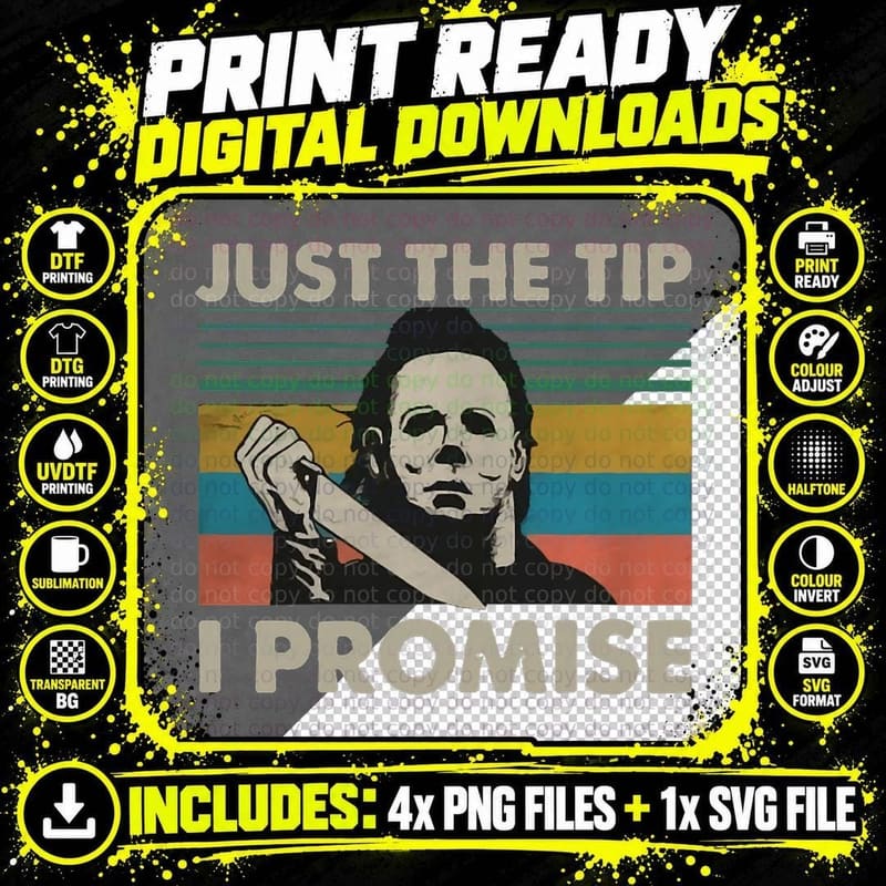 Just the Tip T-Shirt Png SVG Digital Bundle