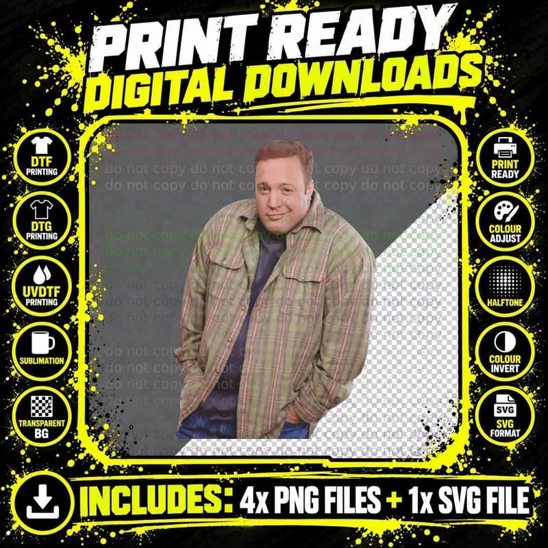 Kevin James Meme T-Shirt Png SVG Digital Bundle