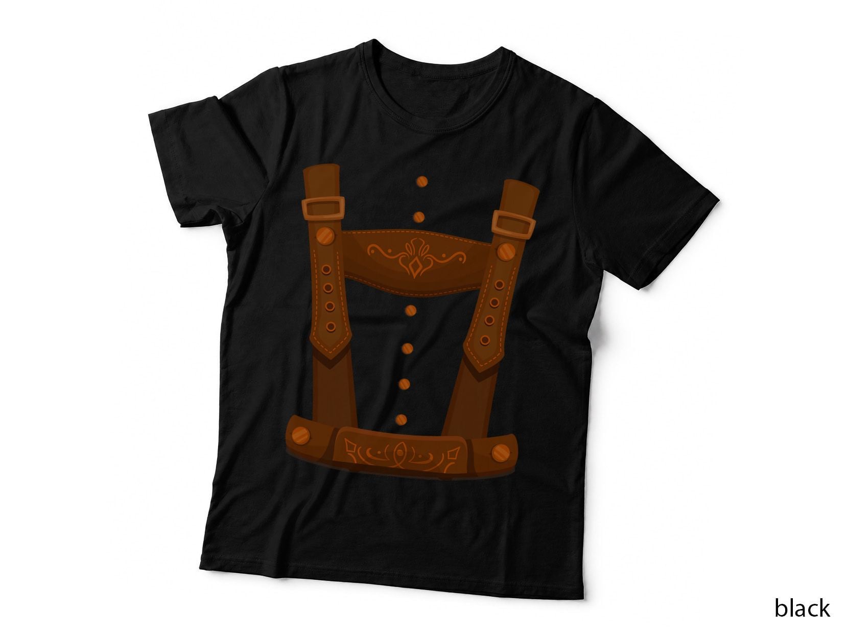 Lederhosen Oktoberfest Drinking Costume Funny T-Shirt