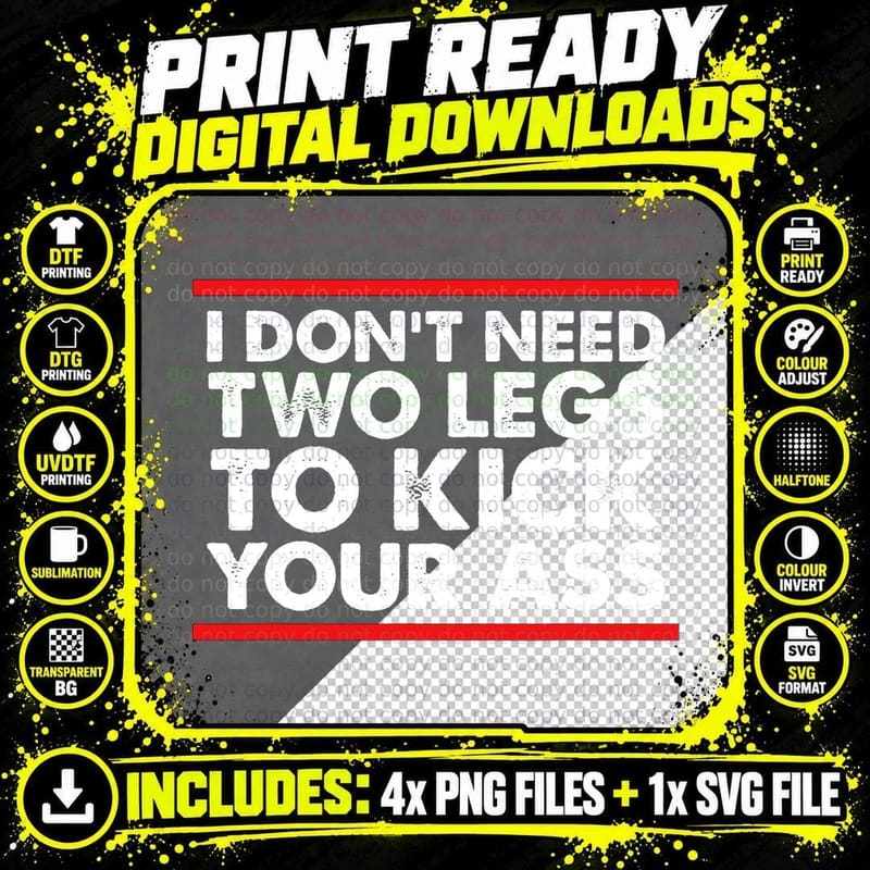 Leg Amputee Funny Humor Amputation Support Joke Gifts Png SVG Digital Bundle