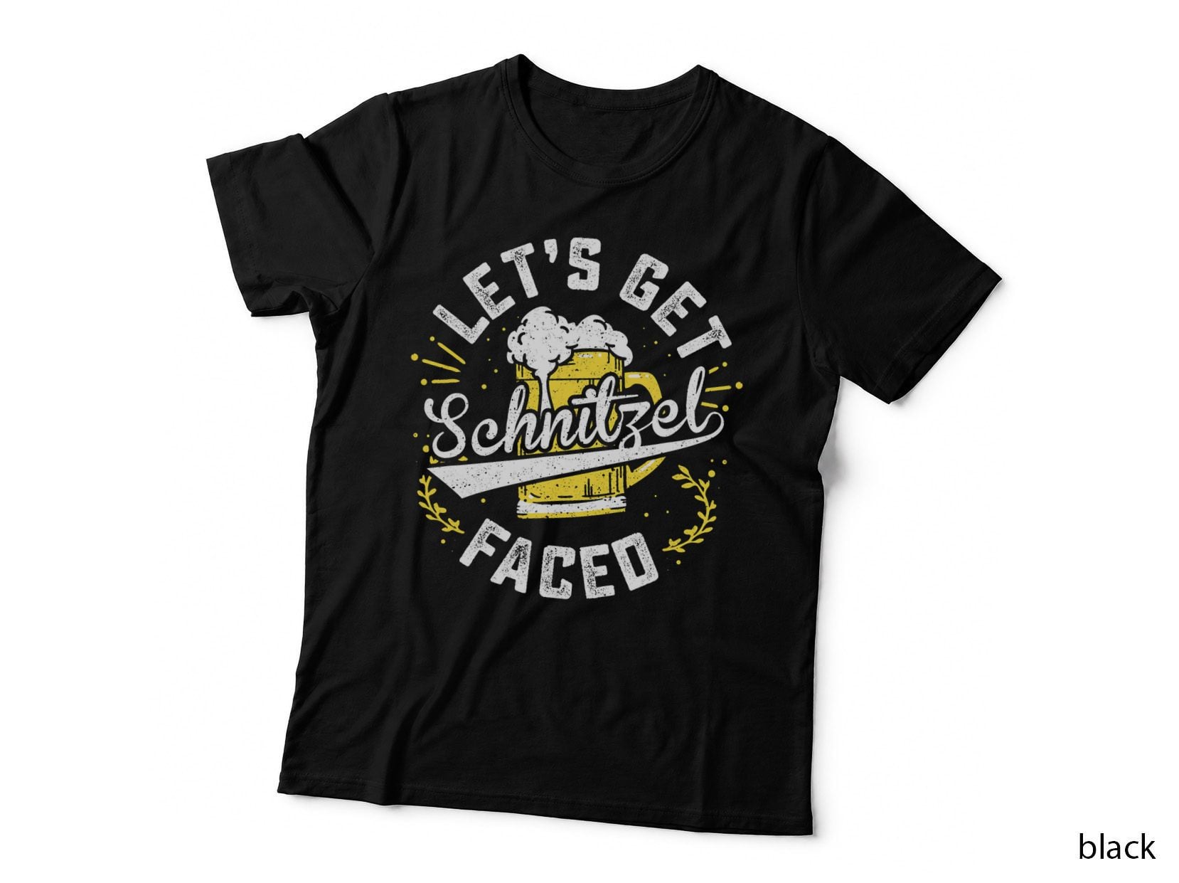 Let's Get Schnitzel Faced Oktoberfest German Funny T-Shirt