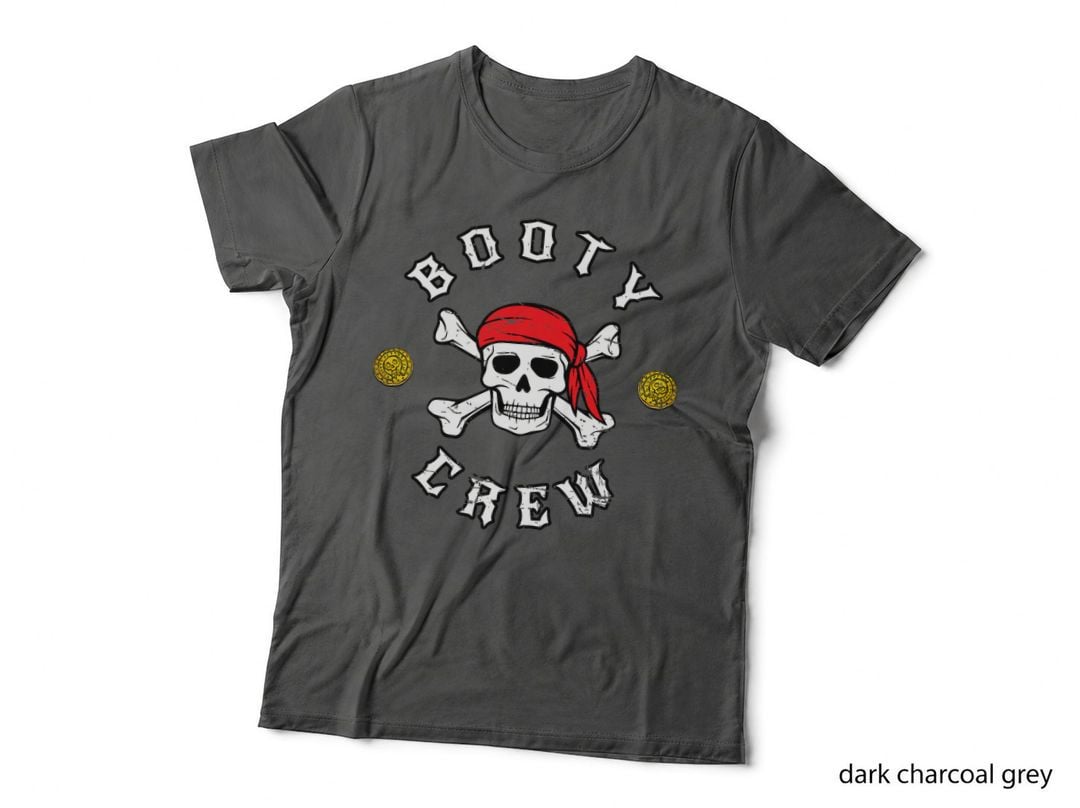 Matching Pirate Costume Saying - Booty Crew Pun Adult Humor T-Shirt