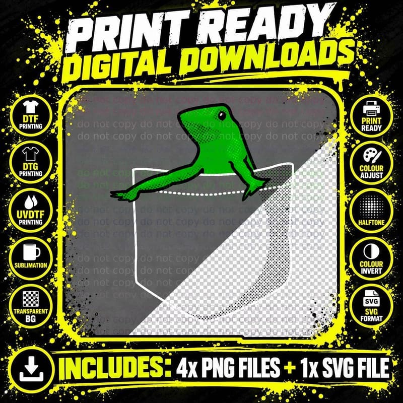 Pocket Dat Boi T-Shirt Png SVG Digital Bundle
