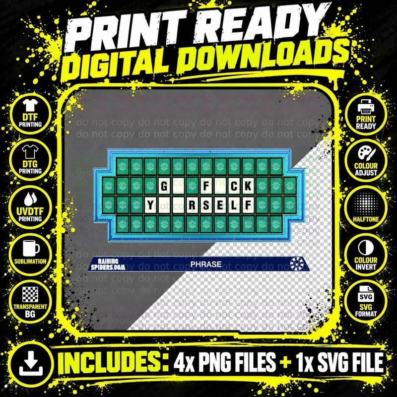Puzzle Parody - Need to Buy a Vowel T-Shirt Png SVG Digital Bundle