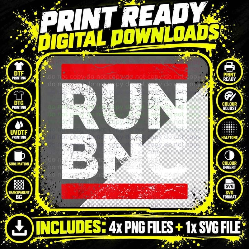 RUN BNC Funny Audio Engineer Sound Engineer T-Shirt Png SVG Digital Bundle