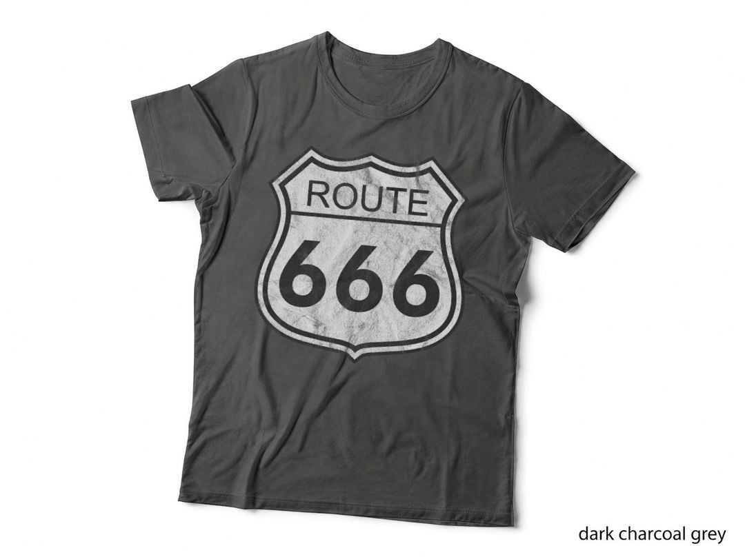 Route 666 V4 - Dark Road Sign Parody Humor T-Shirt