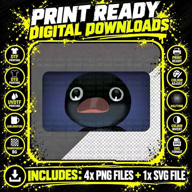 Terrified Noot T-Shirt Png SVG Digital Bundle