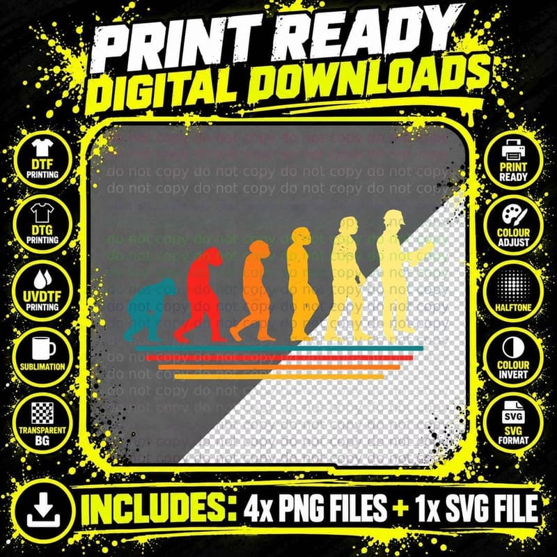 The Evolution of a Civil Engineering Funny Civil Png SVG Digital Bundle