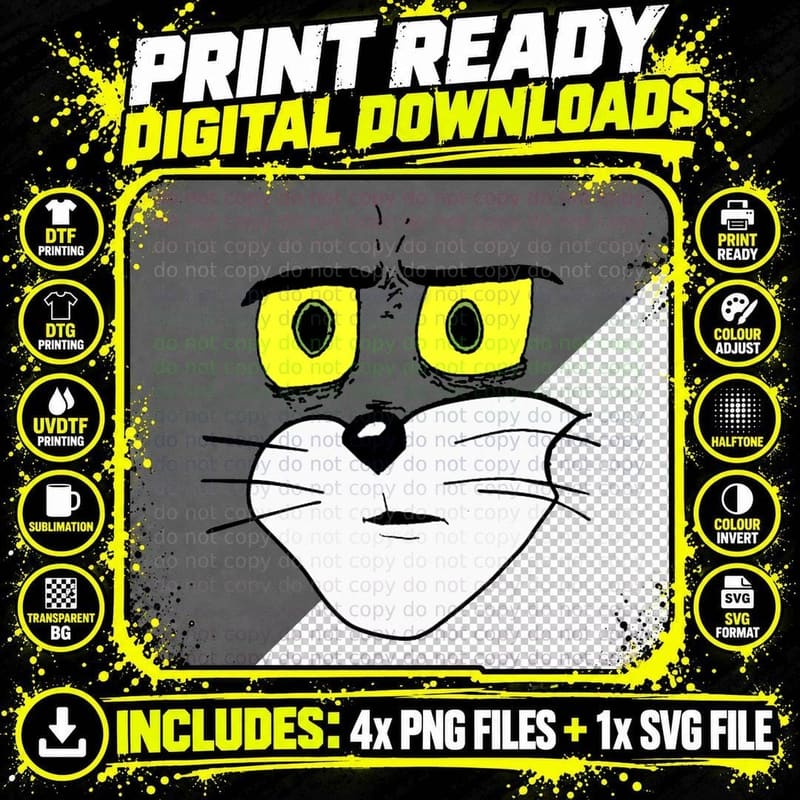 Unsettling Tom Face Meme T-Shirt Png SVG Digital Bundle