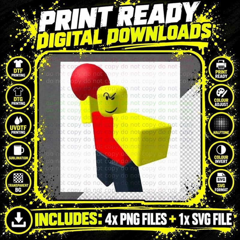 Baller Roblox Meme T-Shirt Png SVG Digital Bundle