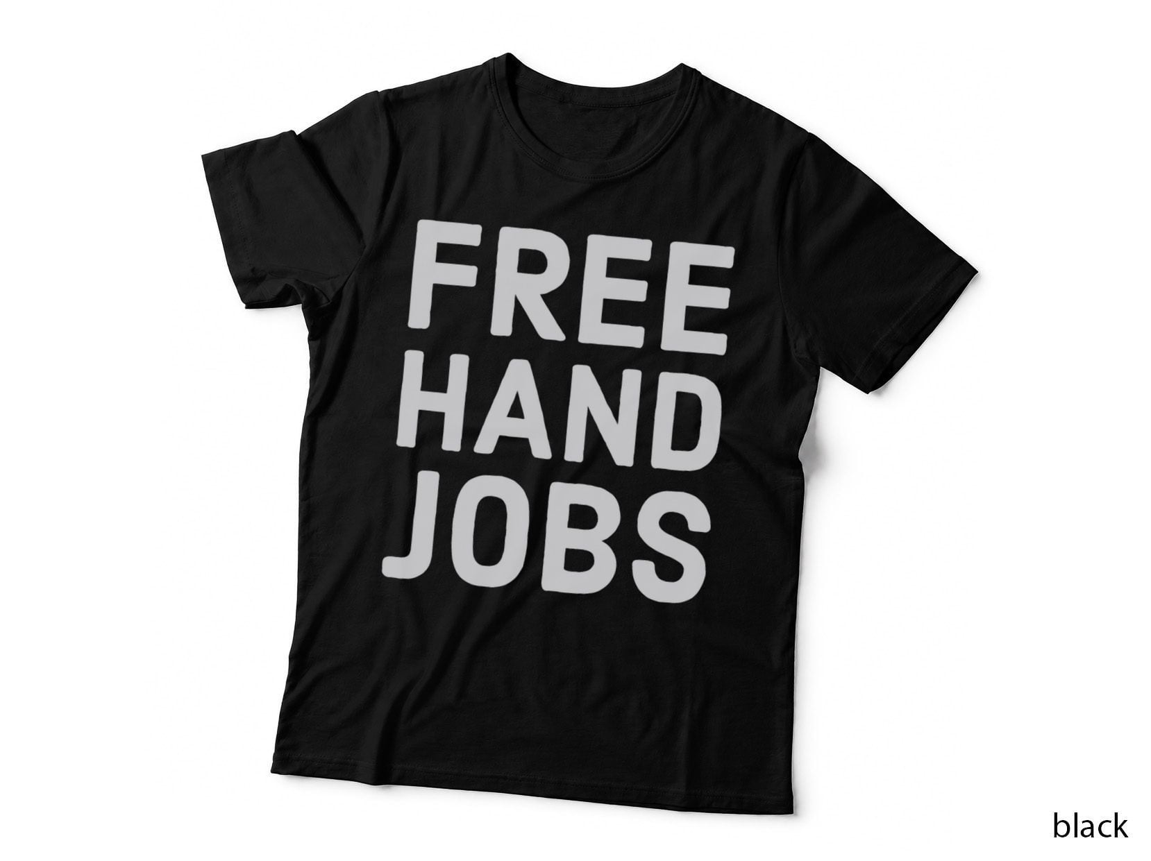 Funny Rude Bumper S - Freehand Jobs - Middle Finger 1 T-Shirt