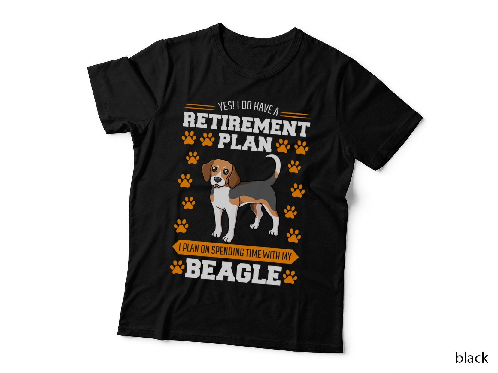 Beagle Retired Breeder T-Shirt, Hunting Hare Retirement Plan