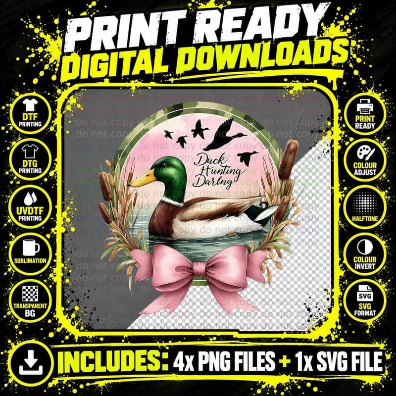 Duck Hunting Darling Hunting T-Shirt Png SVG Digital Bundle