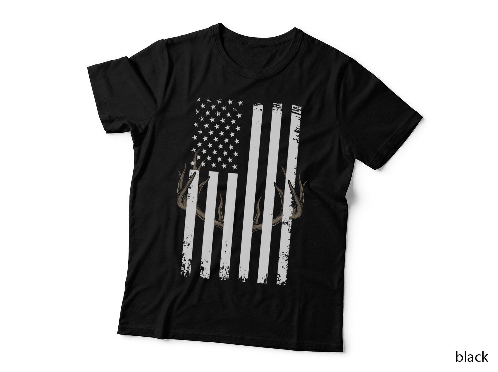 Flag Hunting T-Shirt, Patriotic, Hunting Apparel