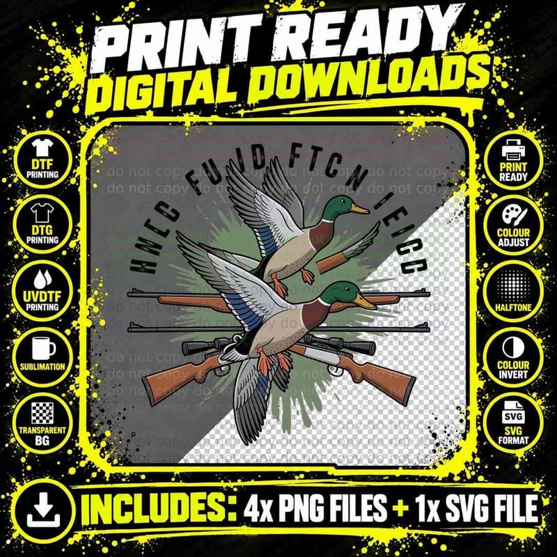 Hncc Fund Ftcn Ieigc Hunting T-Shirt Png SVG Digital Bundle