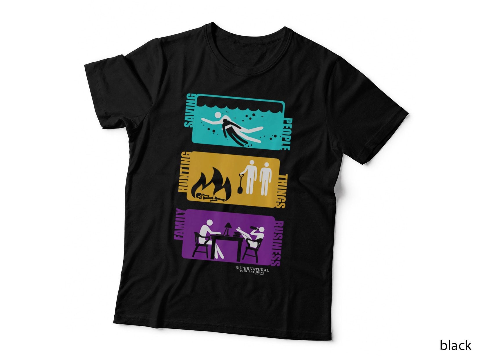 Supernatural Saving, People Hunting Things Family Business T-Shirt