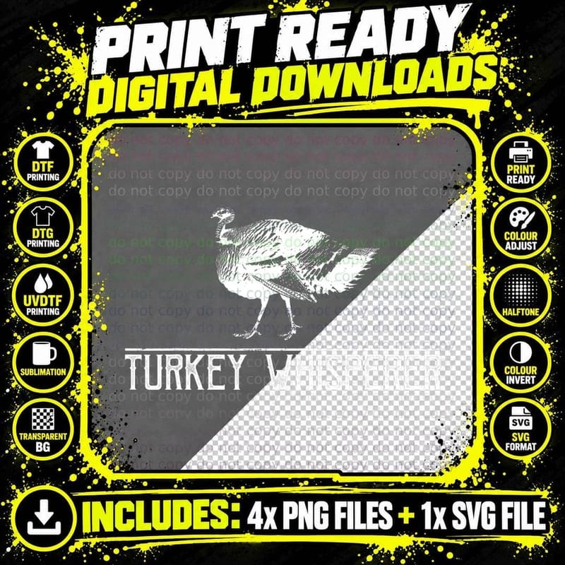 Turkey Whisperer-Turkey Hunting-Turkey Hunting Season Png SVG Digital Bundle