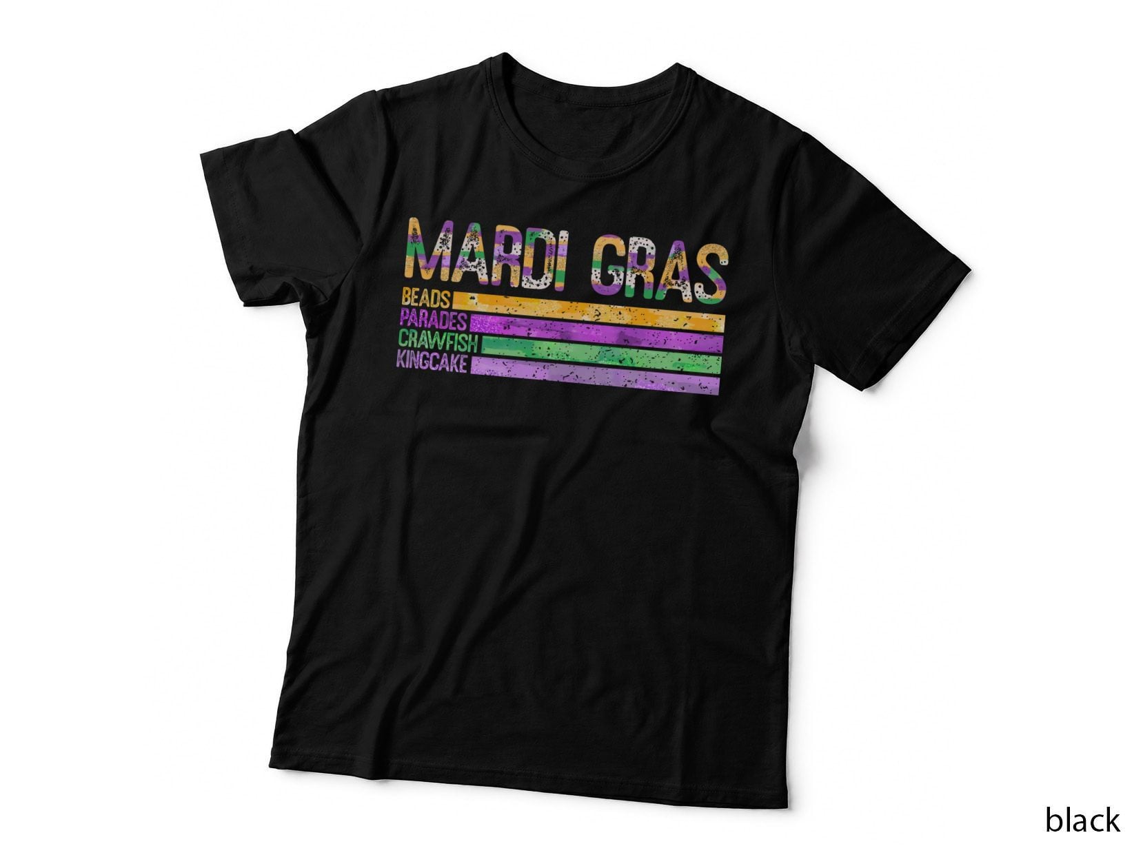 Beads Parades Crawfish Kingcake Mardi Gras T-Shirt