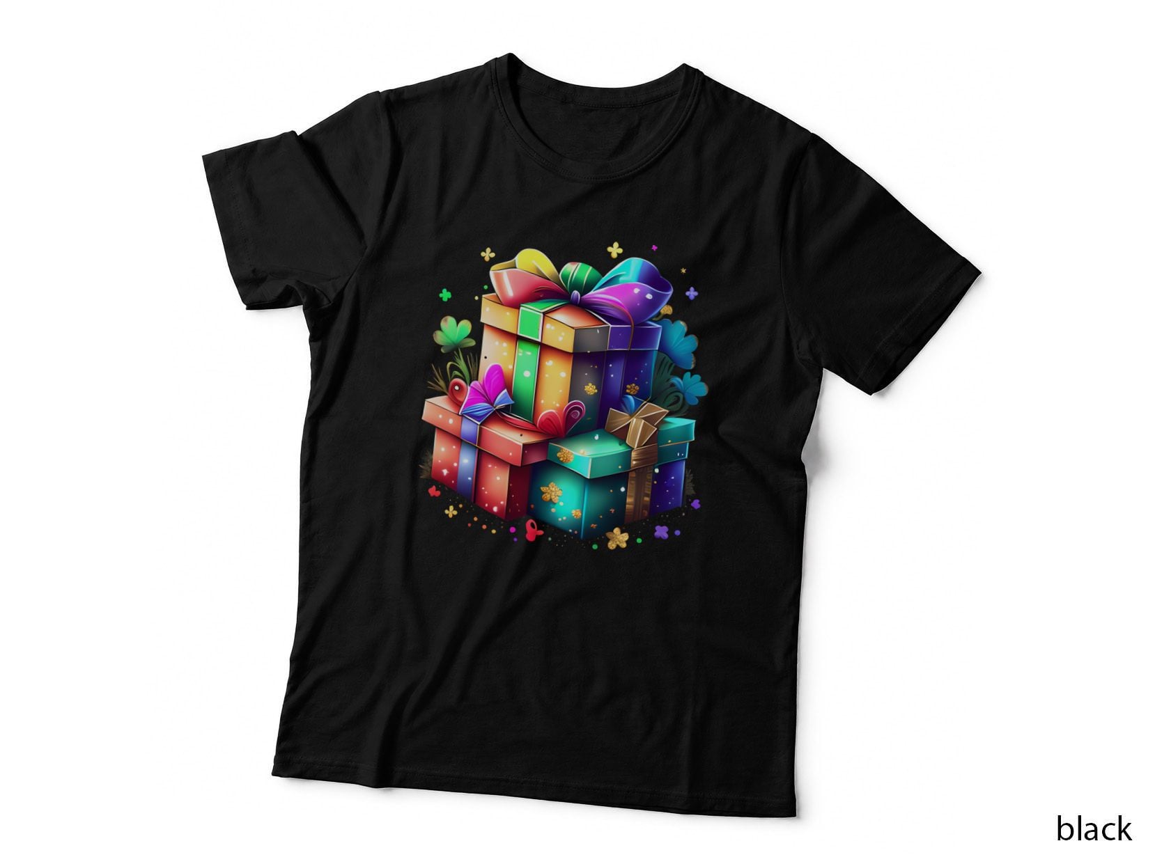Colorful Gift Boxes with Bows Mardi Gras T-Shirt, Mardi Gras Graphic Tee