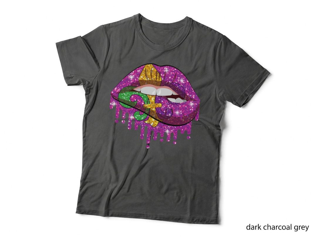 Mardi Gras Carnival Costume Purple & Gold for Women Girls T-Shirt