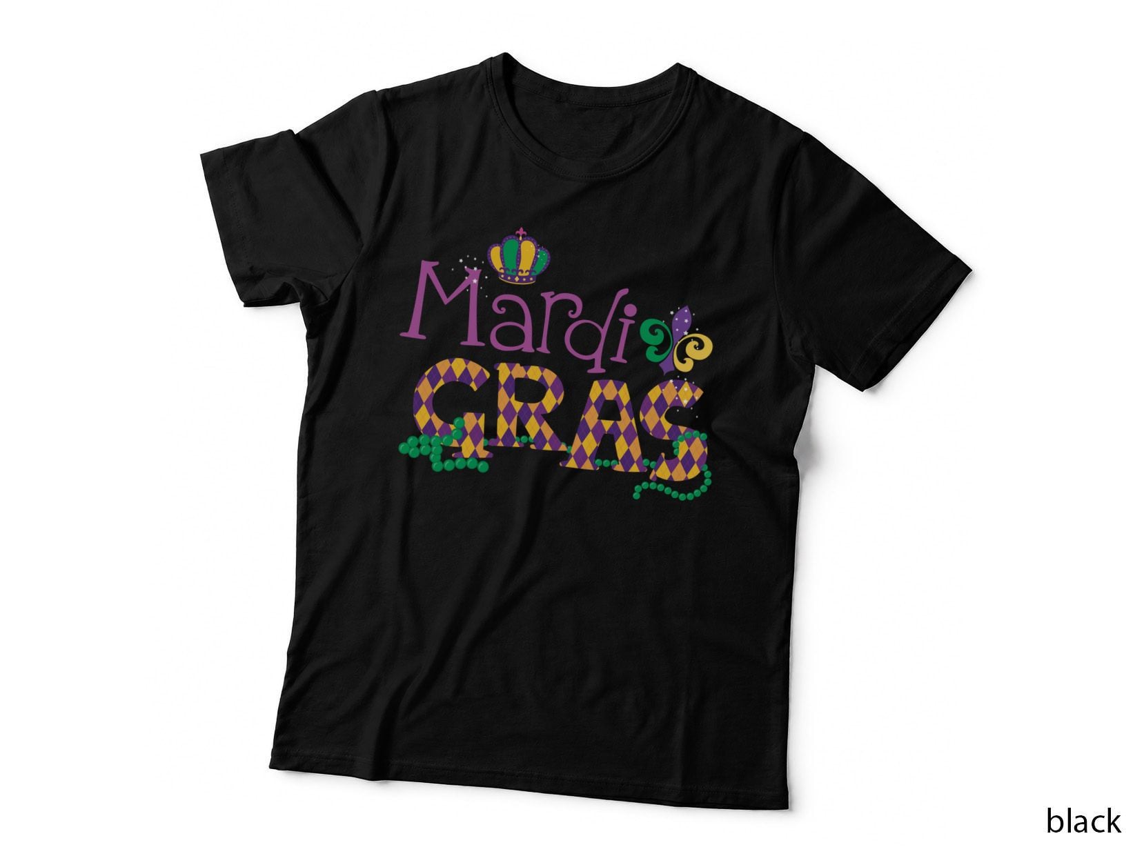 Mardi Gras Mardi Gras Print T-Shirt, Mardi Gras Celebration Graphic Tee