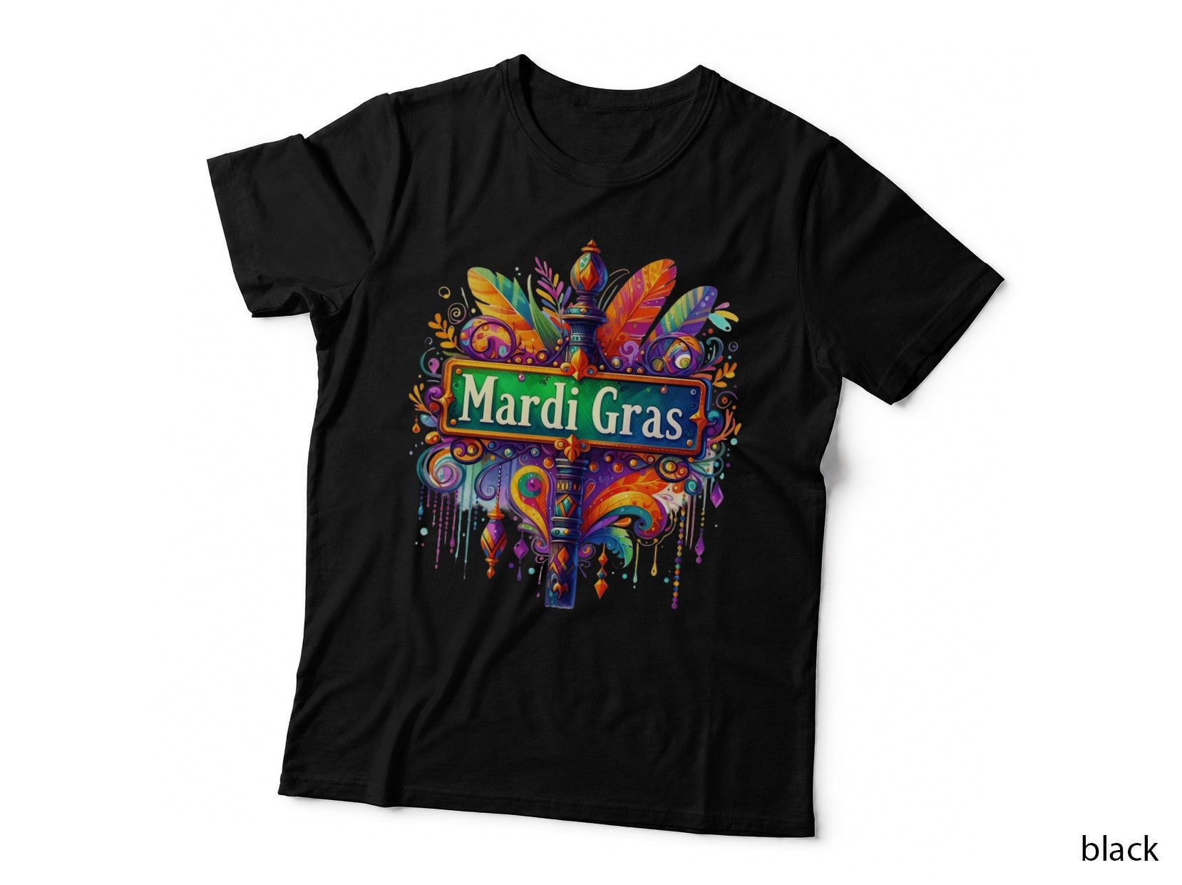 Mardi Gras Mardi Gras T-Shirt, Colorful Mardi Gras Celebration Graphic Tee