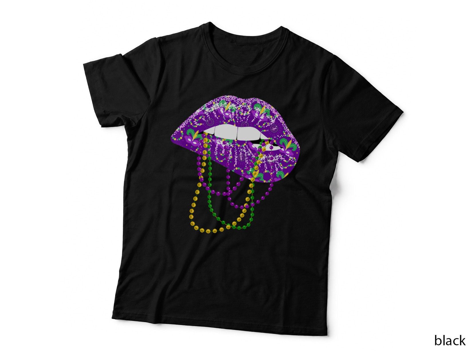 Mardi Gras for Women Lips Queen Carnival Costume Gift T-Shirt