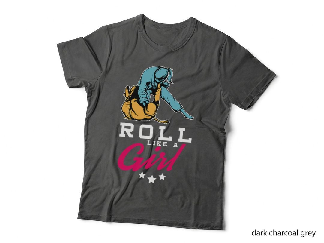 Jiu Jitsu Shirts Girl, Martial Arts Tee, Roll Like a Girl T-Shirt