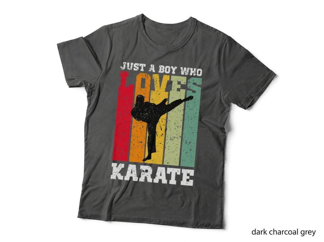 Just a Boy Who Loves Karate for Martial Arts Lovers T-Shirt