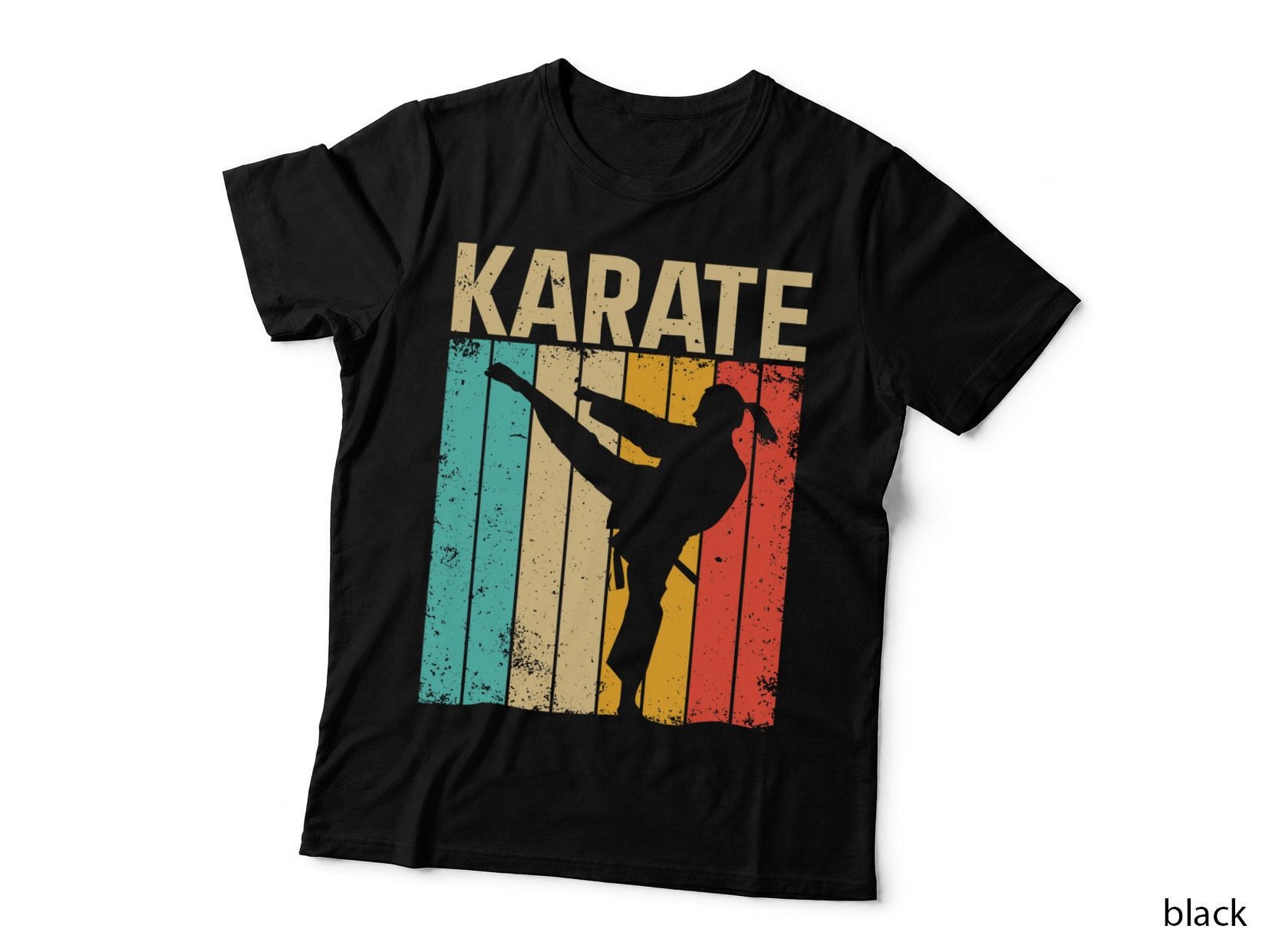 Karate Art for Men Women Martial Arts Taekwondo Black Belt T-Shirt