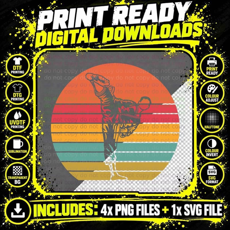 Karate Martial Arts Karate T-Shirt Png SVG Digital Bundle