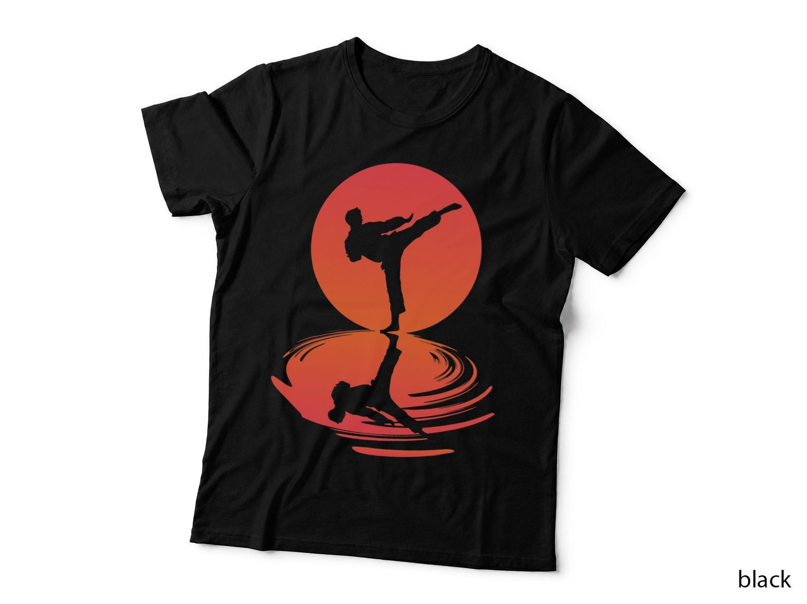 Karate and Kung Fu Silhouette Shotokan Gift Martial Arts T-Shirt