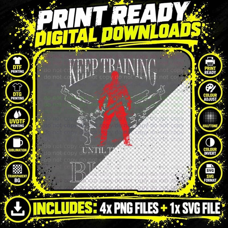 Martial Arts Black Belt Karateist Gift Training Karate Png SVG Digital Bundle