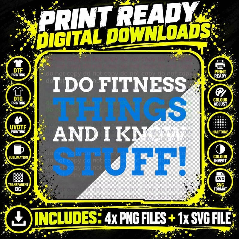 Fitness Training Coach T-Shirt, Motivational Typography Png SVG Digital Bundle