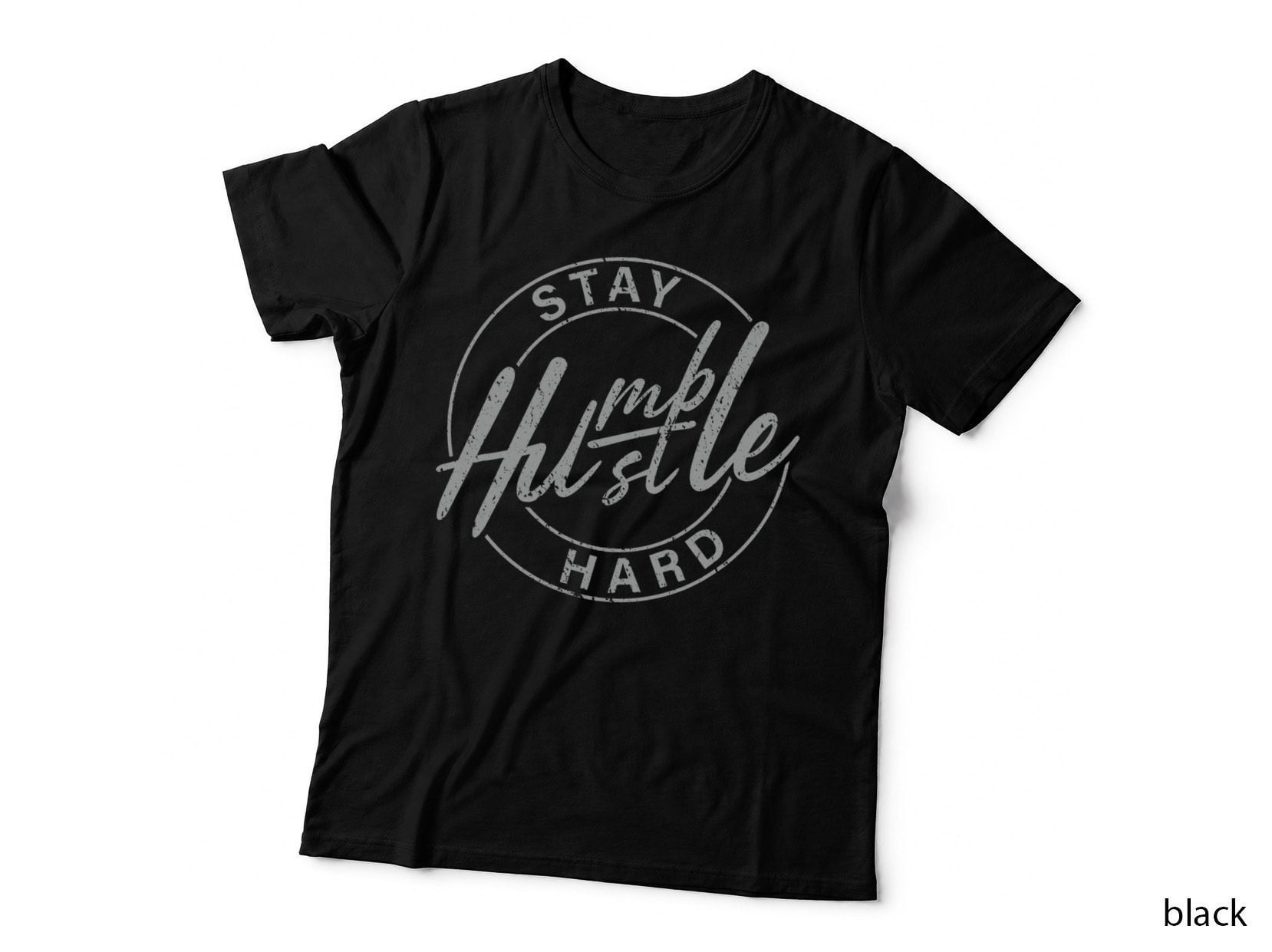 Humble Hustle Odometer Style Graphic Design T-Shirt