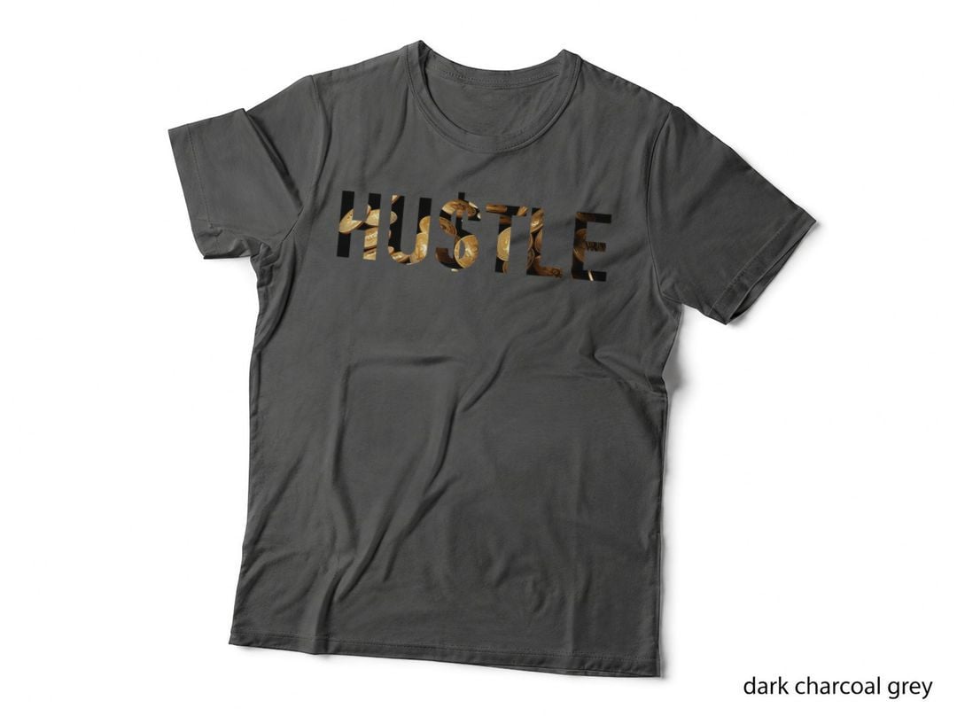 Hustle Quote Bitcoins - Workaholic Dollar Money Cashflow T-Shirt