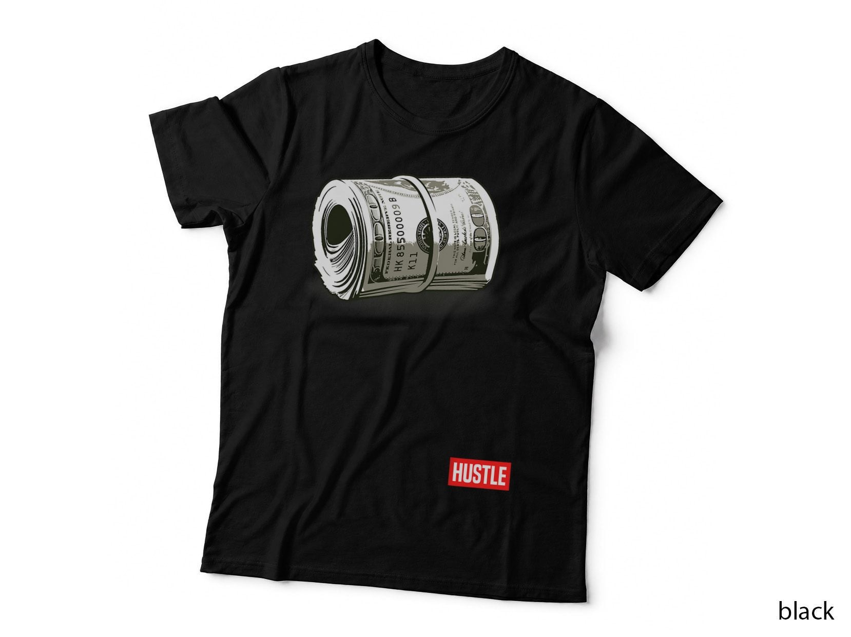 Hustle, Hundred Dollar Bill, Mo Money by Zany Brainy T-Shirt