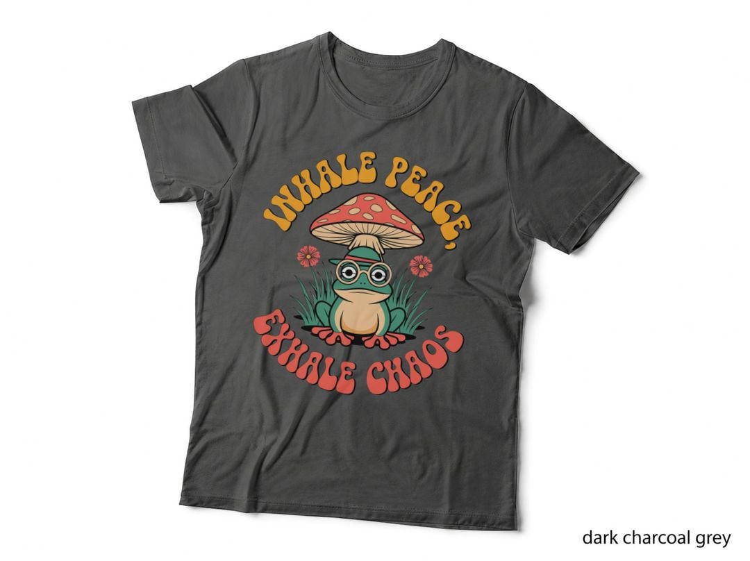 Inhale Peace Exhale Chaos Inspirational Motivational T-Shirt