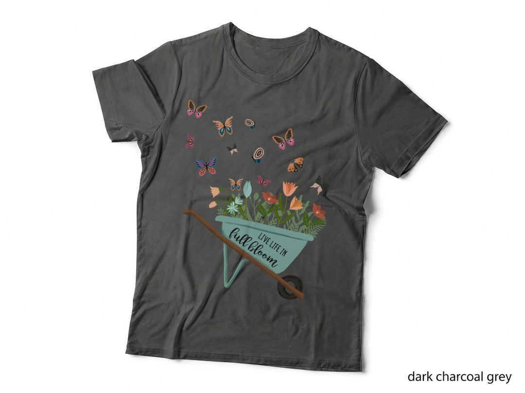 Live Life in Full Bloom Inspirational Motivational T-Shirt