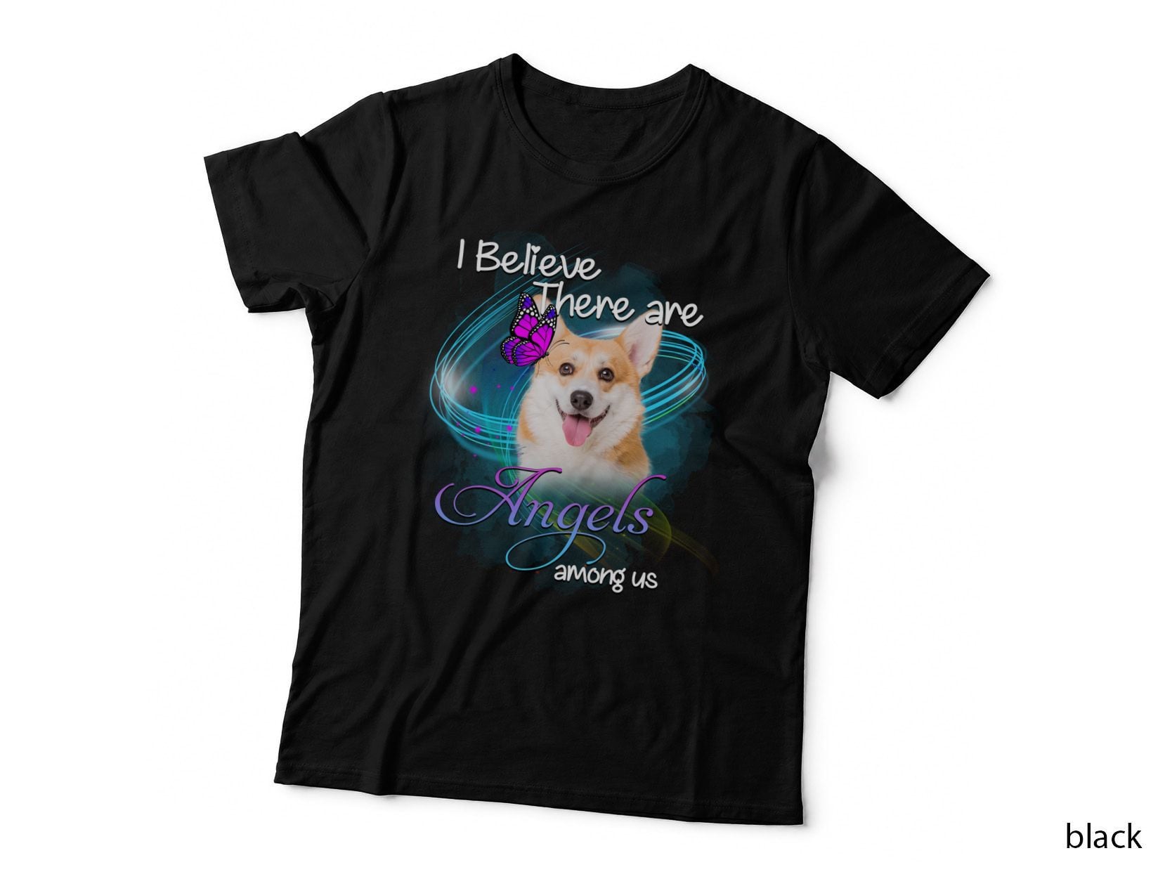 Pembroke Welsh Corgi Angel T-Shirt, Inspirational Quote, Pet Lover Apparel