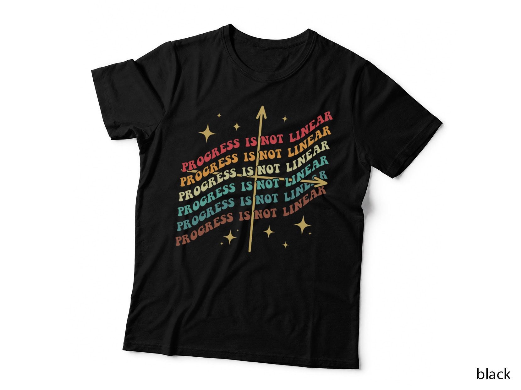 Progress Is Not Linear Sped Motivational Inspirational Quote T-Shirt