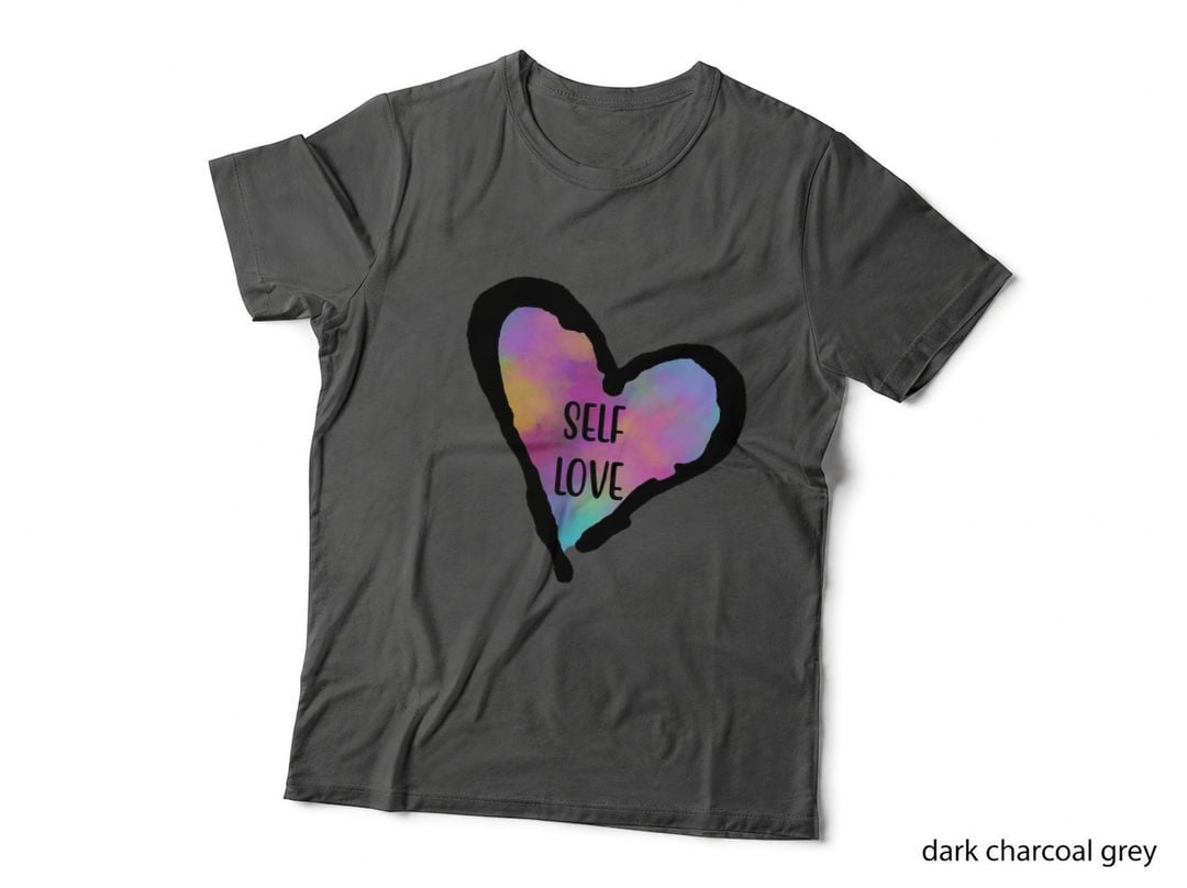 Self Love Watercolor Heart T-Shirt