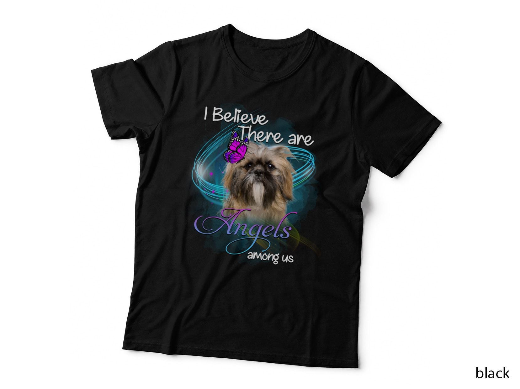 Shih Tzu Angel T-Shirt, Inspirational Quote, Pet Lover Apparel